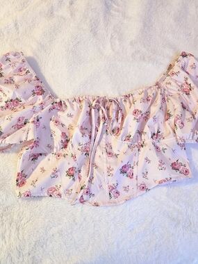 SHEIN Lilac Floral Top - Light Purple